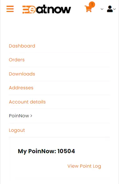 cara melihat jumlah PoinNow melalui menu My Account