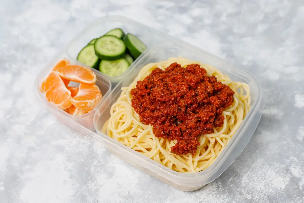 spaghetti bolognaise untuk bekal anak sekolah
